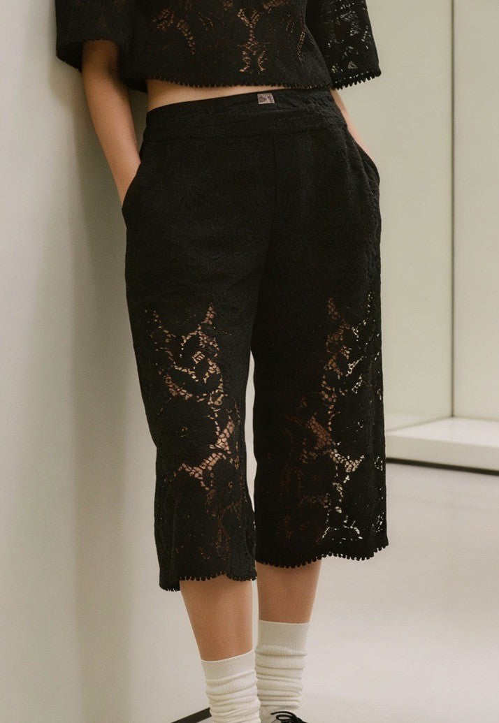 【212Bleecker Luxe】Oria Noir Lace Pants（オリア・ノワール・レース・パンツ）