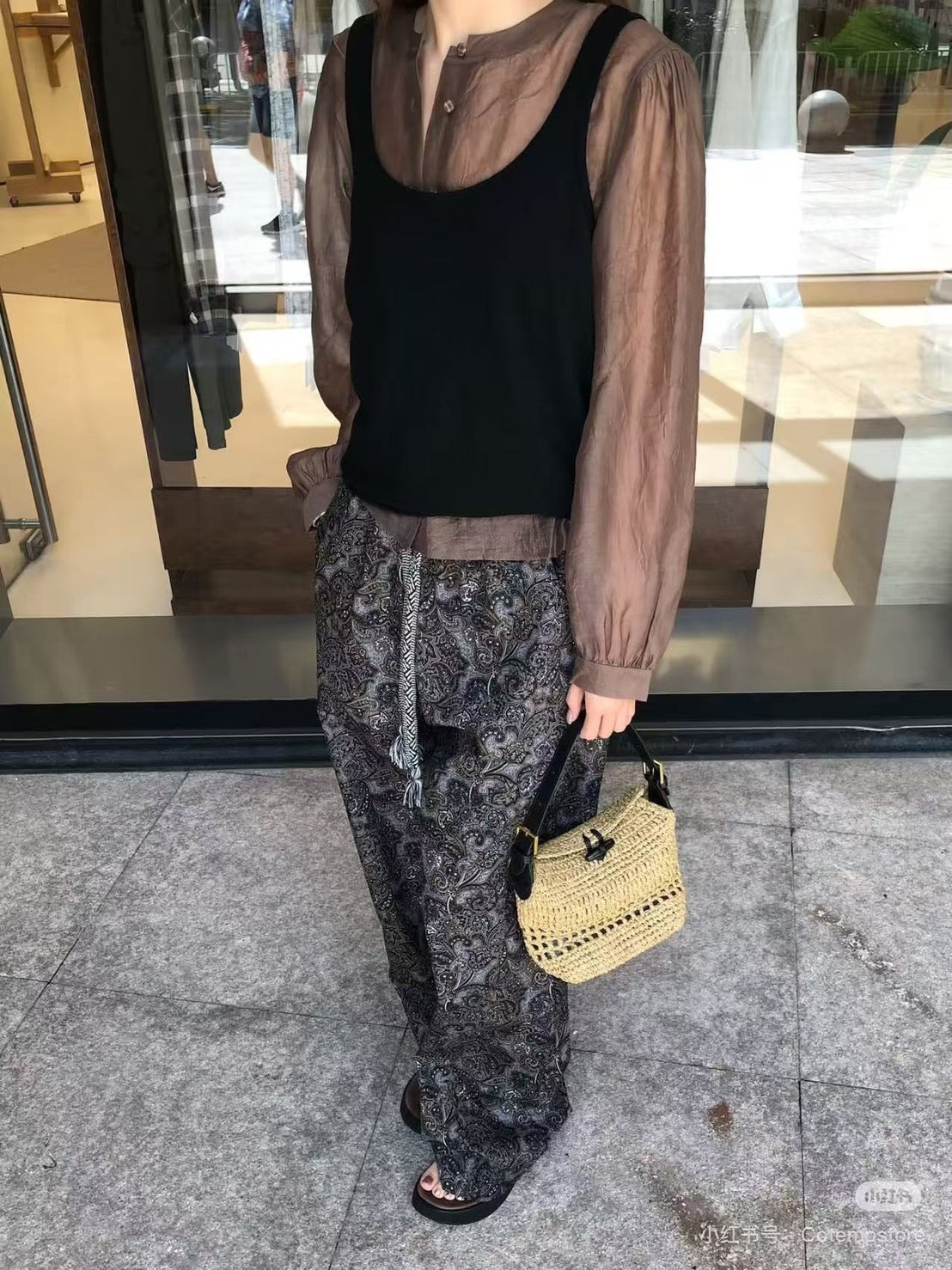 【212Bleecker Luxe】Sole Raffia Small Bag