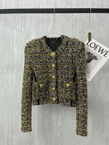 【212Bleecker Luxe】Isaline Metallic Tweed Jacket（イザリーヌ メタリック ツイード ジャケット）
