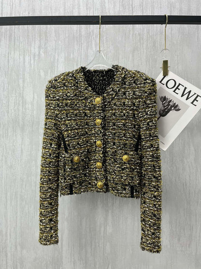 【212Bleecker Luxe】Isaline Metallic Tweed Jacket（イザリーヌ メタリック ツイード ジャケット）