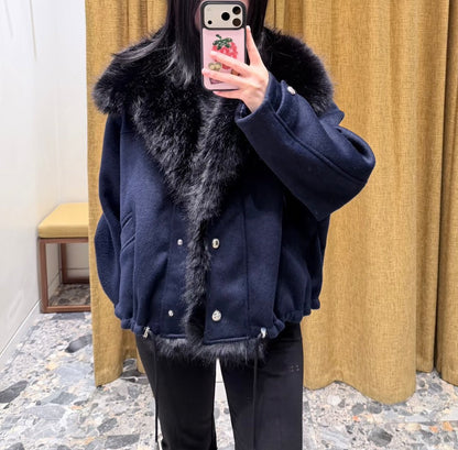 【212Bleecker Luxe】 Odette Fur Collar Short Blouson（オデット ファーカラー ショートブルゾン）