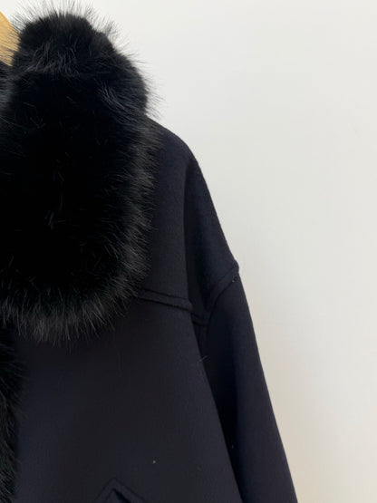 【212Bleecker Luxe】 Odette Fur Collar Short Blouson（オデット ファーカラー ショートブルゾン）