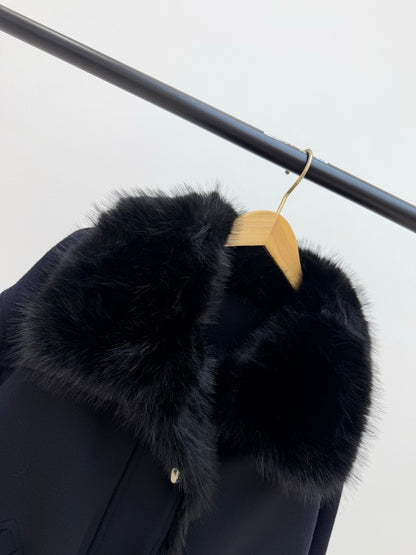【212Bleecker Luxe】 Odette Fur Collar Short Blouson（オデット ファーカラー ショートブルゾン）